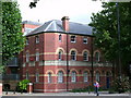 Red brick building by Redcliffe Way