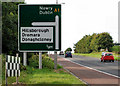 Advance direction sign, Hillsborough bypass (2)