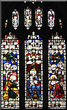 TL8741 : St Gregory's church in Sudbury - west window by Evelyn Simak
