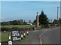 A view of the war memorial in Marsh Lane