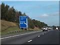 M18 heading northwards - junction with A631