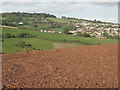 Houses climb the hills above Teignmouth