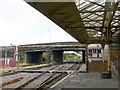 NX9928 : View from platform, Workington Station by Rose and Trev Clough
