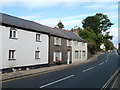 Usk : Castle Parade houses adjacent to Porthycarne Street