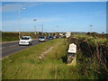 Milestone by the A394 at Trelil