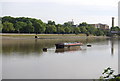 TQ2877 : Barge in the River Thames off Battersea Park by N Chadwick