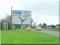 A38 roadsign at Whitfield