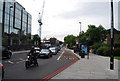 Looking south down Battersea Bridge Road