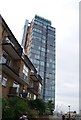 Low and high rise apartments by the riverside, Battersea