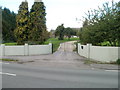 Entrance drive to Leasbrook Court