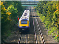 HST 125 en route to the west, South Marston, Swindon