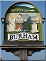 Close-up of Burham Village Sign