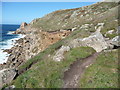 Coastal erosion on the South West Coast Path