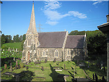 SH5371 : St Mary's church Llanfair P.G. by John Firth