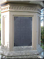 Plaque on Britannia Bridge memorial