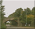 Rail bridge over A20 London Road, near Allington