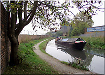 SO9396 : Working narrowboat near Ettingshall, Wolverhampton by Roger  D Kidd