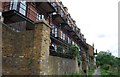 Riverside apartments by the Thames Path