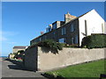 Bay View terraced houses overlooking Amble Harbour