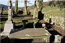 NS8815 : The Leadhills grave of John Taylor aged 137 by Walter Baxter