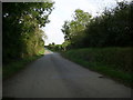 Passing place on country road