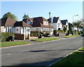 Cardiff : Cyncoed Road houses opposite Black Oak Road