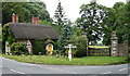 Lodge and gate piers near Fonthill Gifford