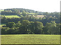 Farmland and woodland below High Barns