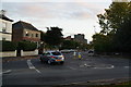 Mini-roundabout on the junction of Albert Road with Half Edge Lane