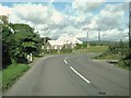 A sharp bend on the A711 at Mutehill