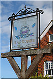 TQ4215 : Barcombe Cross sign by Oast House Archive