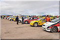 Rally cars at Perth Aerodrome