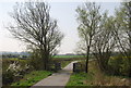 National Cycle Route 2 crosses a small stream near Berwick