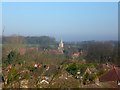 View from an attic window in Harrowby Lane, Grantham, Lincs