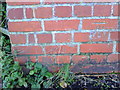 Benchmark on bridge parapet in Farm Road