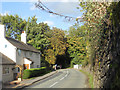 Road beside Annscroft church