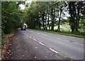 The A384 next to the River Dart, near Austin