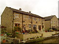 Canalside housing in Silsden