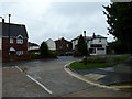 Looking from Blunts way into Rushmans Road