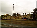 Bingley Railway Station from the canal towpath