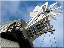 TQ9435 : Woodchurch Windmill tail fan by Oast House Archive