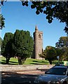 The somewhat diminished tower of St Donard