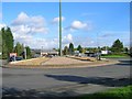 SP3877 : Roundabout on A428 Brandon Road by David P Howard