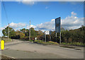 Road junction of B4389 and A 495