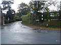 School Lane/Lapley Lane junction in Stretton