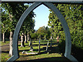 View through the railings