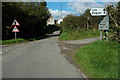 Road junction near Trelleck Grange