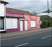 SO2914 : Boarded-up building, Brecon Road, Abergavenny by Jaggery