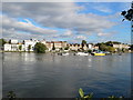 Attractive riverside houses at Strand on the Green