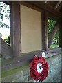 St. John the Baptist, Kirdford: wreath in the lych gate